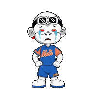 Sad New York Mets Sticker by Zhot