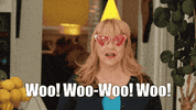 RhondaBritten party celebrate yeah letsgo GIF
