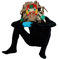 Magic Sitting Sticker by David Kims