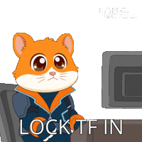 Focus Up Locked In Sticker by Hamieverse