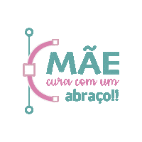 JuCriativaJVR hug mother mommy Mãe Sticker