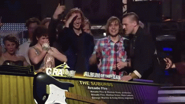 arcade fire the grammys GIF by Recording Academy / GRAMMYs