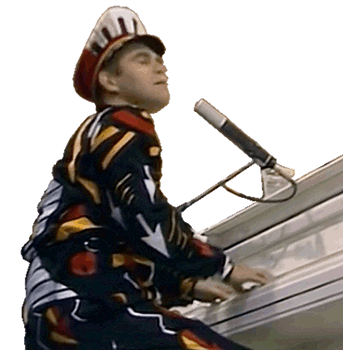 piano man Sticker by Elton John