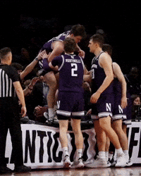 Hoops Wildcats GIF by Northwestern Athletics