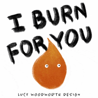 I Love You Burn GIF by Lucy Woodworth Design