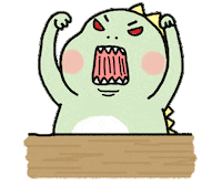 Angry Dinosaur Sticker by PeggySu