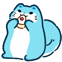 Bubble_Wave eat fat soda cuteanimal Sticker
