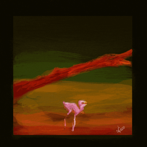 Digital Art Bird GIF
