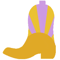OfficeHoursZA sticker rainbow cowboy cowgirl Sticker