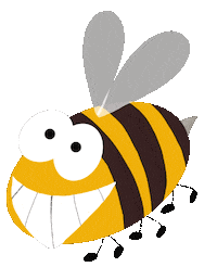 weidewiewiese happy bee sommer insect Sticker
