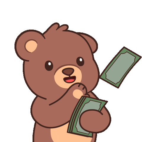 Make It Rain Money Sticker by BEARISH