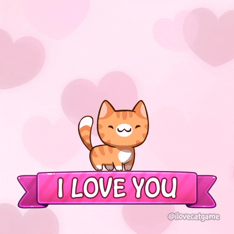 I Love You Cat GIF by Mino Games