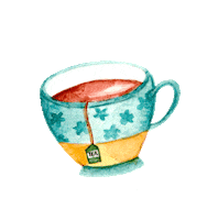 Cup Of Tea Drink Sticker by Very Wonder