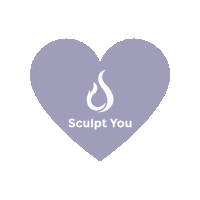 Heart Love Sticker by The Sculpt You