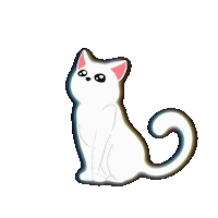 moonandace love cat hungry sleep Sticker