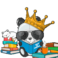 Read World Book Day Sticker by PandaPals