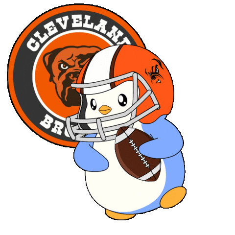 Touch Down Super Bowl Sticker by Pudgy Penguins