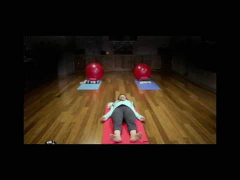 whyimurderedmyroommate giphyupload relax yoga namaste GIF