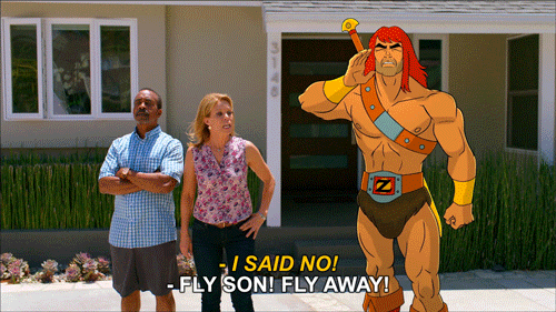 fly away fox GIF by Son of Zorn