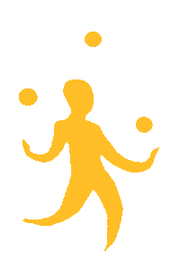 Circus Juggler Sticker by circolito