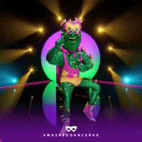 Cactus Sit GIF by The Masked Singer UK & The Masked Dancer UK