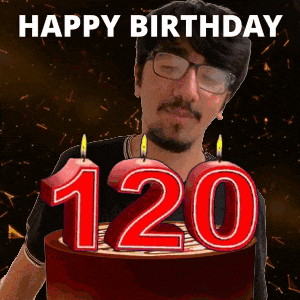 120 Birthday GIF