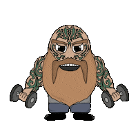 Vikings Tbs Sticker by THE BEARD STRUGGLE