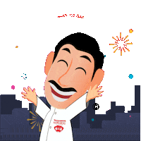 Celebrating Happy New Year Sticker by Pak Aji™