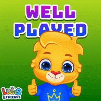 Well Done Thumbs Up GIF by Lucas and Friends by RV AppStudios