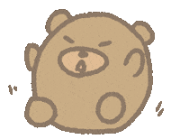 Happy Bear Sticker by polu