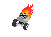 bont_skates fire speed skate fast Sticker