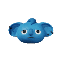 Sad Blu Sticker by Posko Visual 2023