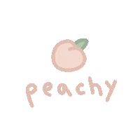 peach Sticker by latifundija