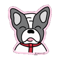 France Dog Sticker by Ivo Adventures