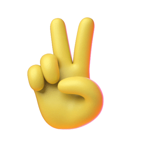 3D Hand Sticker by Emoji