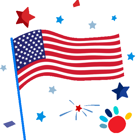 Independence Day Usa Sticker by bini games