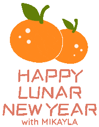 Chinese New Year Orange Sticker by MikaylaSG