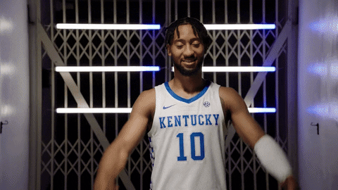 Lets Go Sport GIF by Kentucky Men’s Basketball. #BuiltDifferent