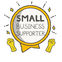 adaytomake business support small business shop small Sticker