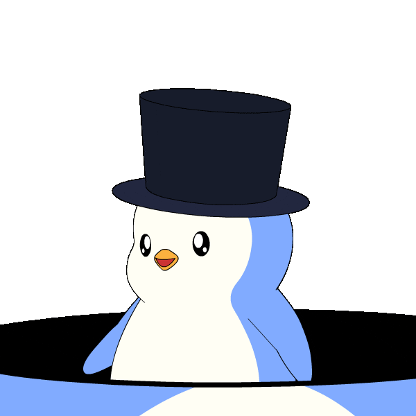 Top Hat Loop Sticker by Pudgy Penguins