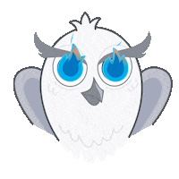Griboed256 fire eyes owl sova Sticker