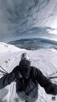 Speed Flyer's 360 Camera Captures Third-Person View of Thrilling Ride Through Mountains