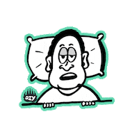 Tired Good Night Sticker by DIY