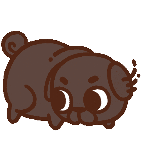 Look Around What Sticker by Puglie Pug