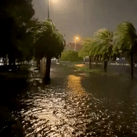 Tropical Storm Eta Surge Floods Downtown Tampa