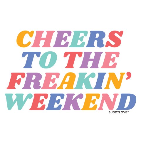 ShopBuddyLove fun drink cheers weekend Sticker
