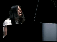 andrew w k piano GIF