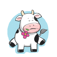 Good Night Cow Sticker by EduKreativo