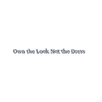 ayrela sustainable fashion ayrela fablease own the look not the dress Sticker