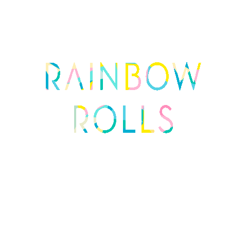 rainbowrolls giphygifmaker Sticker